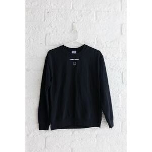 Lonely Ghost “Text Me When You Get Home” Black Crewneck Sweatshirt Size S